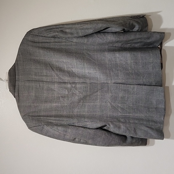 Ralph Lauren Suit Jacket 2 Button Wool/Silk Blazer Houndstooth Coat size 44R - Picture 12 of 12